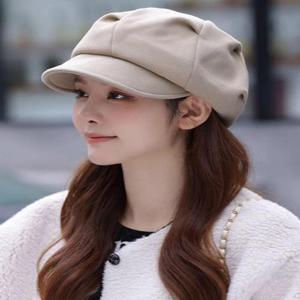 [BZHK47ML_51]여성 데일리 숏챙 뉴스보이캡 베레모 투웨이