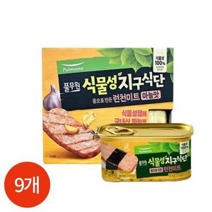 갤러리아_풀무원 식물성 지구식단 콩으로 만든 런천미트 마늘맛 190g X 9