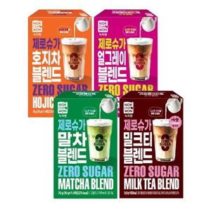 [녹차원] 제로슈가 블렌드 4종 세트 (말차+얼그레이+밀크티+호지차)