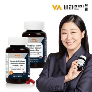 미국직수입 비타민마을 바나바잎 추출물 고함량 크롬 밸런스 2박스 총180정 6개월분