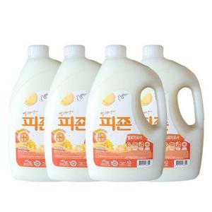 섬유유연제용기 피죤 섬유유연제 옐로미모사(용기) 2500ml 4개 향좋은섬유유연제 HWA05FCD