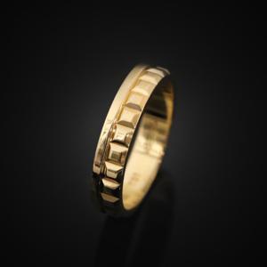 (중고명품반지)부쉐론 JAL00251 콰트로 레디언트 에디션링 18K 옐로우골드 51호 3.8mm