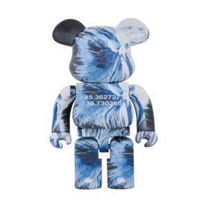MEDICOM TOY BEARBRICK 1000% BENJAMIN GRANT OVERVIEW FUJI MED0666BLUE