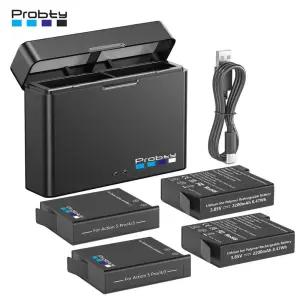 DJI Osmo Action 5 Pro 4 카메라 배터리 2200mAh 및 4/3 액세서리 충전기