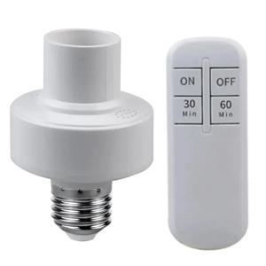 무선 RF 리모컨 램프 홀더 타이머 433MHz 스위치 LED 전구 소켓 E27 장거리 85-265V 다운라이트 펜던트용