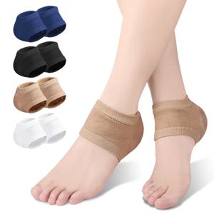 발 뒤꿈치용 양말 발 패드, 힐 젤 보호 충격 흡수 깔창, 발 관리 스킨 리페어 쿠션, 갈라짐 방지 발 양말