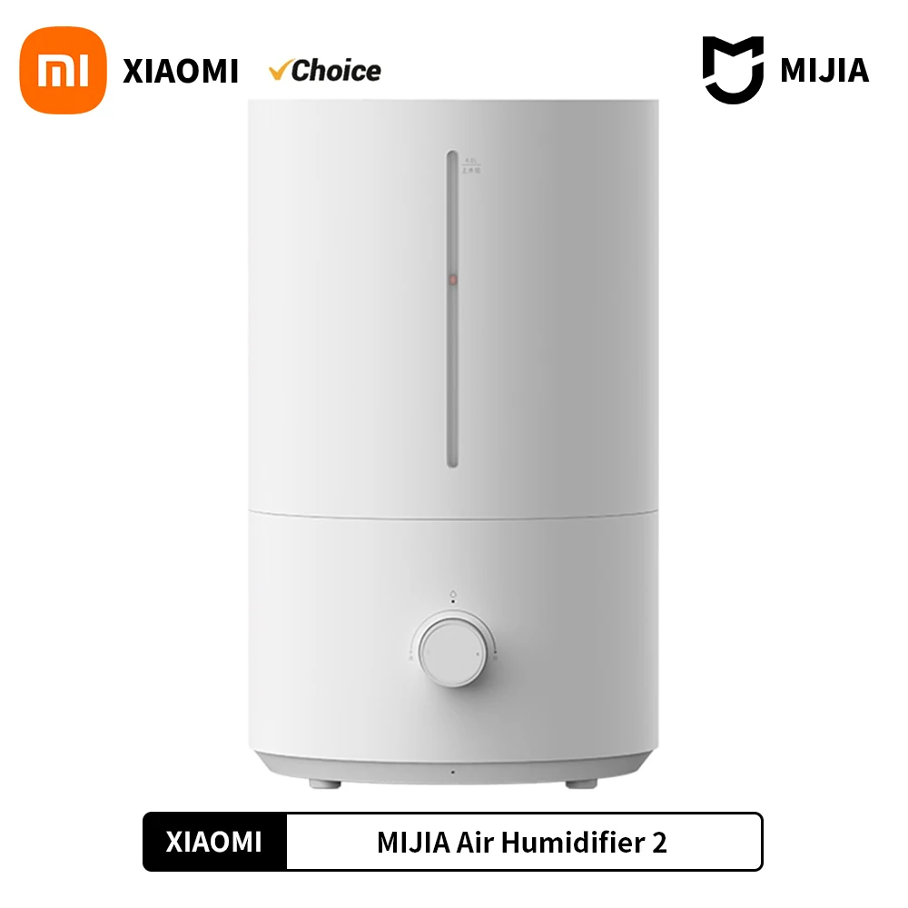 샤오미 미지아 가습기 2 300mL/h 가습, 4L 대용량 미스트 메이커, 물 추가, 가정 사무실 습도 조절, 저음