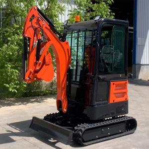 맞춤형 미니 정원 미니 굴삭기 2.0톤 크롤러 굴삭기 농장 트랙터 굴삭기 도구 농기구 중국산