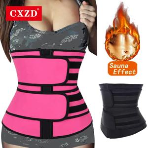 CXZD 새로운 여성 허리 트레이너 피트니스 사우나 땀 네오프렌 슬리밍 벨트 거들 Shapewear 모델링 스트랩 바디 셰이퍼