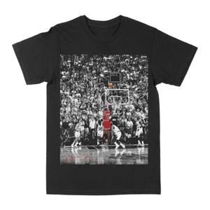 Michael Jordan Signature Moment 트렌드 그래픽 인쇄 여름 럭셔리 브랜드 코튼 남성 및 여성 티셔츠 반팔