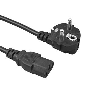 PC 컴퓨터 모니터 삼성 TV 스피커용 EU 전원 케이블, 유로 플러그 IEC C13 AC 전원 공급 케이블 익스텐션 코드, 1.8m, 3M