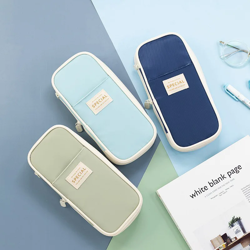 대용량 필통 문구류 학교 용품 필통 파우치 사무실 책상 정리 가방 학생 어린이 펜 케이스 가방 박스