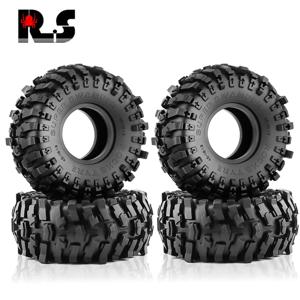 1.9 RC 고무 타이어 OD 98mm 1:10 락 크롤러 자동차 축 SCX10 SCX10 III AXI03007 D90 TF2 MST Tamiya RR10 4PC