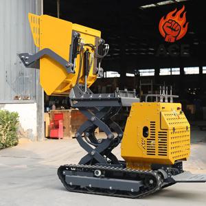 Ce Epa 500kg 소형 덤퍼 유압 모터 구동 미니 손수레 건설용 미니 덤퍼 800kg 맞춤 제작 가능