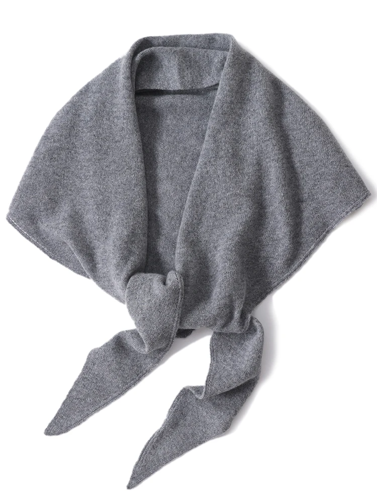 100% 울 니트 대형 삼각형 Shawls 스카프 여성 가을 ​​겨울 부드럽고 따뜻한 부드러운 우아한 케이프 판초 다기능 파시미나