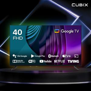 큐빅스 101cm 40인치 FHD 스마트TV 블랙에디션 구글 안드로이드