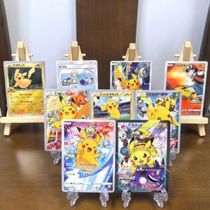 포켓몬 일본 컬렉션 카드 SM-P Lillie Ash Ketchum Pikachu Gengar RARE 자체 제작 싱글 카드 클래식 게임 애니메이션 카드 선물