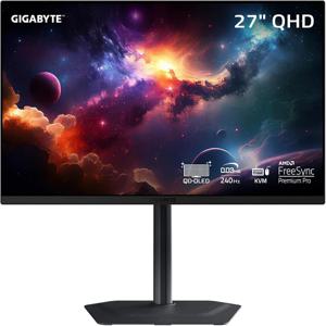 기가바이트 정품 직구 - MO27Q2-27인치 QD-OLED 게이밍 모니터 - QHD 2560x1440-240Hz - 0.03ms GTG - AMD FreeSync Premium Pro 지원