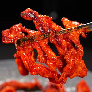 최저가 도전! 국내산 냉장 수제 양념 닭목살 500g