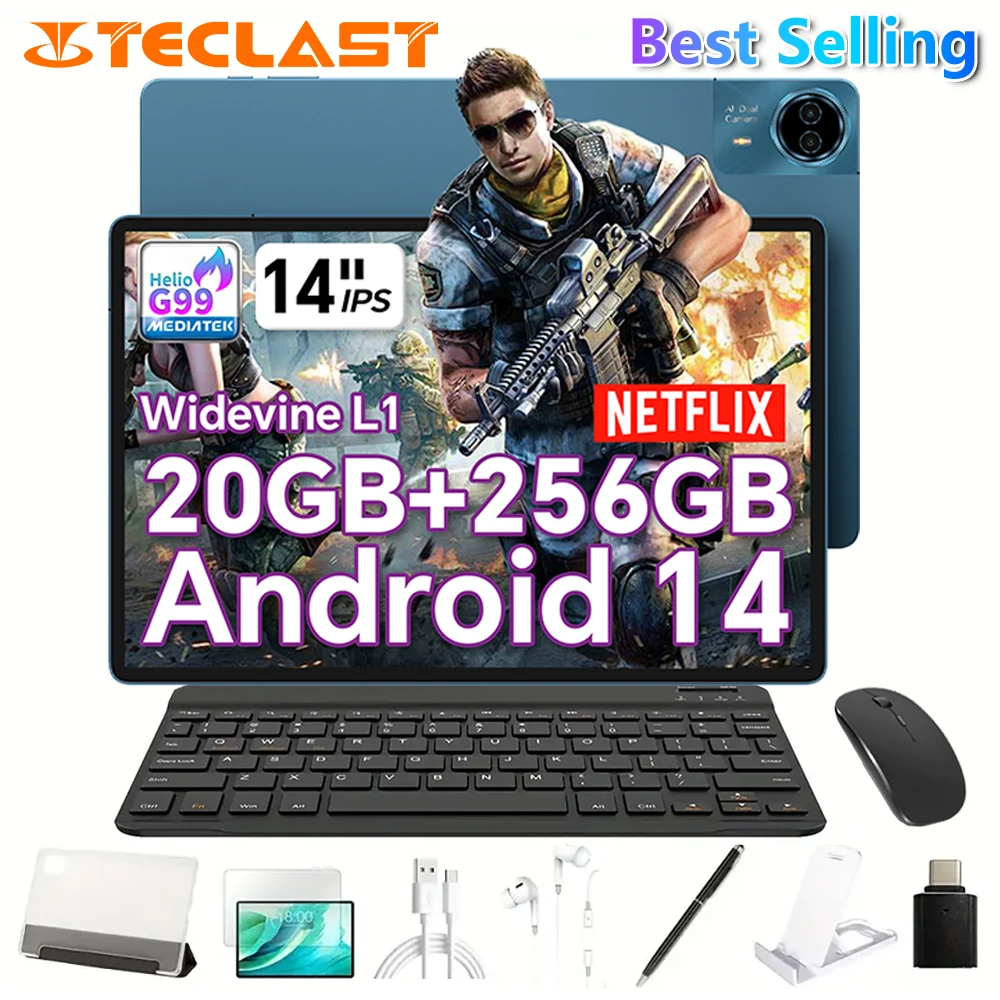 Teclast T70 태블릿(MTK G99 8코어 2.0GHz/8GBRAM/256GBROM/1920*1200iPS TDDI/WIFI5G/4G 듀얼 SIM/10000mAh/Type-C/8MP+13MP/Android14