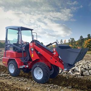 미니 로더 1000kg 무료 배송 디젤 로더 4×4 휠 프론트 로더 모든 지형 Skidsteel 로더 소형 로더 4 휠