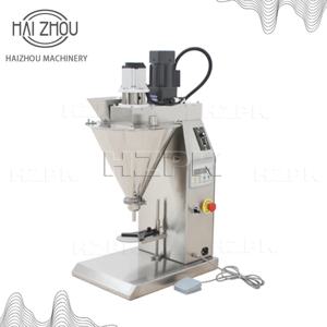 HAIZHOU 고정밀 분말 충전 기계, 단추 제어, 밀가루, 향신료 등용 조절 가능 필러, HZSFB
