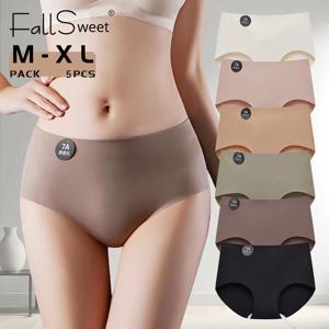 5PCS 원활한 뽕나무 실크 팬티 여성 속옷 울트라 얇은 높은 탄성 보이지 않는 팬티 부드럽고 통기성 여성 란제리