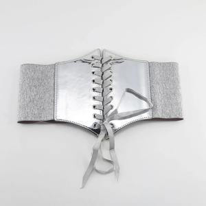 심플 PU 가죽 골드 커머번드 드레스 거들 탄성 여성 허리띠 하이웨이스트 와이드 허리 벨트 코르셋