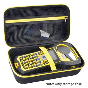 Brady M210/BMP21-PLUS 휴대용 라벨 프린터와 호환되는 케이스. 메쉬 포켓이 있는 스티커 메이커 휴대용 보관 홀더 가방