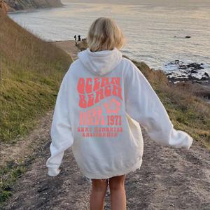 Ocean Beach 까마귀 미적 까마귀 Tumblr 운동복 CA 서핑 티 트렌디 한 대형 까마귀 코코넛 까마귀 남여 미적상의