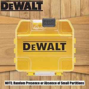 DEWALT 오리지널 드릴 비트 미니 봉쇄 상자 노란색 쉘 슬라이딩 스위치 소형 터프 케이스 74*67*17MM 1PCS