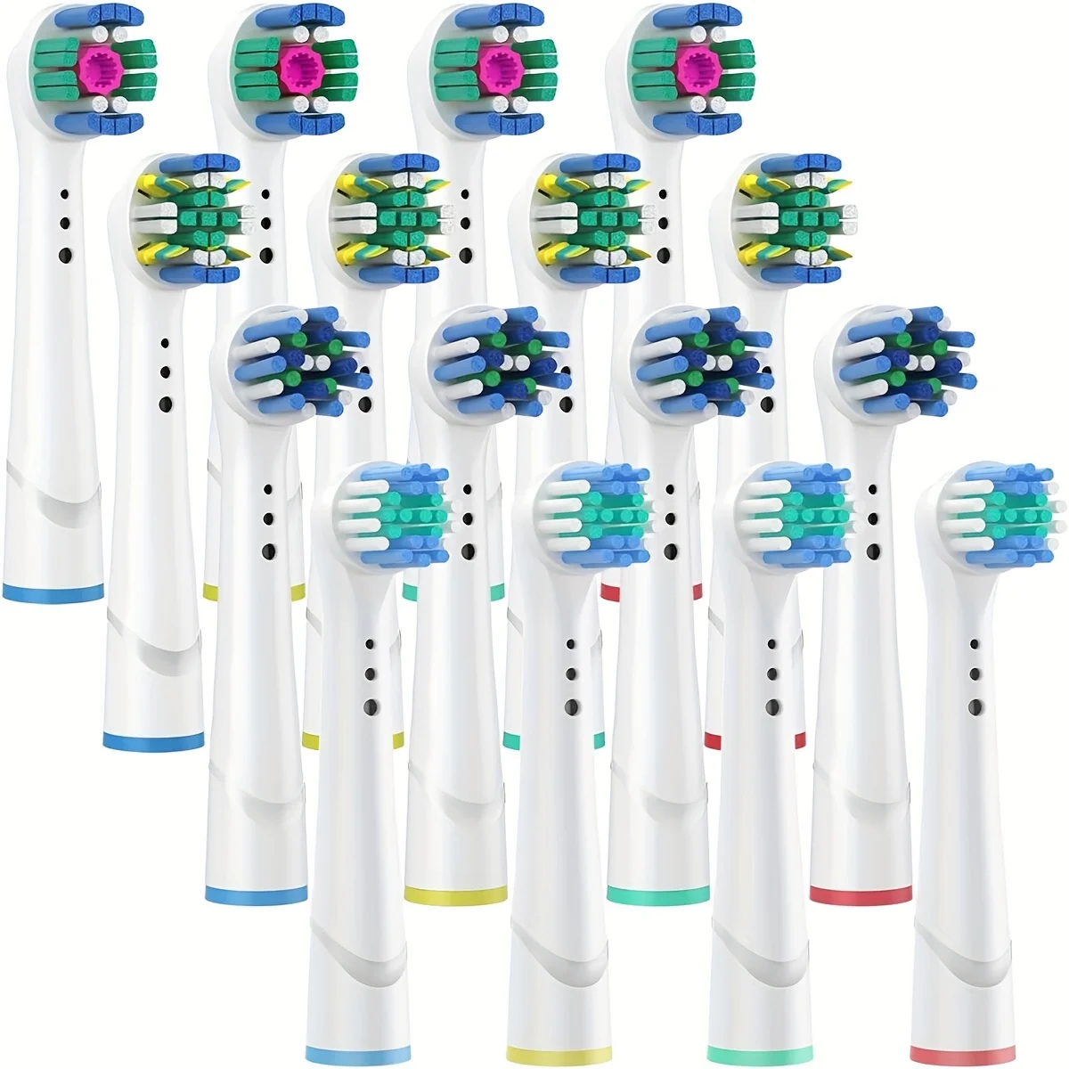4/12/16Pcs Oral-B Braun 전문 전동 칫솔 헤드 브러시 헤드와 호환되는 교체 칫솔 헤드