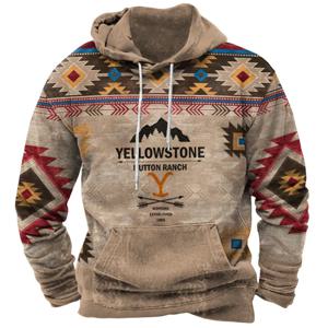 빈티지 까마귀 Yellowstone 3D 인쇄 된 남성용 후드 티셔츠 캐주얼 streetwear 남여 풀오버 패션 플러스 사이즈 tracksuit