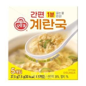 오뚜기 간편 계란국(7.5g X 5개입) 37.5g