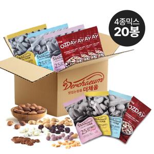 더채움 프리미엄 한줌견과 4종 25g 20봉 혼합 하루한줌견과