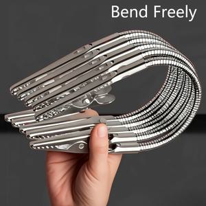 헤비듀티 다목적 양방향 악어 클립 홀더 - 구부릴 수 있는 디자인의 듀얼 클램프, 모기 코일과 호환 가능