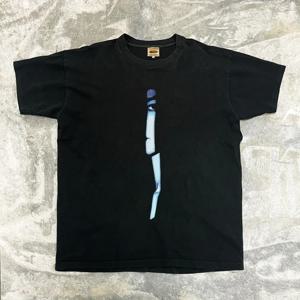 헤비웨이트 퓨어 코튼 불투명 Oldschool Sle Joke 패턴 ex streetwear ort Sve T-irt Fem 모델 착용