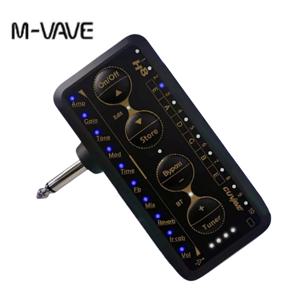 M-VAVE H8 기타 헤드폰 앰프 휴대용, 충전식 미니 헤드폰 앰프 일렉트릭 베이스용 내장 딜레이 리버브 효과