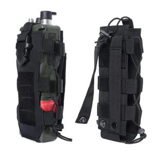 레이저 컷 디자인 Molle 조정 가능한 물병 홀더 배낭 벨트 Molle 라디오 파우치 홀더에 대 한 40 온스 전술 병 주머니