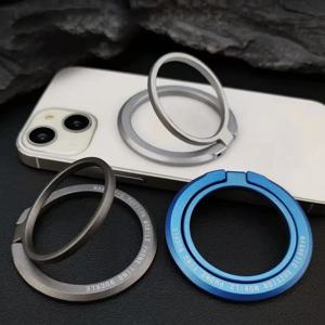 마그네틱 핑거 링 홀더 MagSafe 폰 스마트폰 액세서리 아이폰 14 15 Pro/Max 미니 마그넷 폰 스탠드 그립 마운트