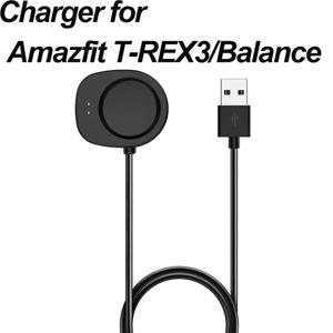 Amazfit T-Rex 3/Balance USB 스마트워치용 충전기 충전 크래들 도크 스탠드 케이블 마그네틱 코드 충전