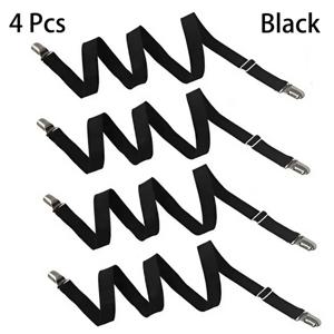 침대 시트 및 소파 커버용 조절 가능한 미끄럼 방지 기능이 있는 4PCS 더블 클램프 다목적 시트 그리퍼