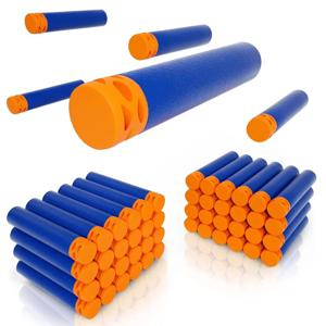 와플 다트 속이 빈 소프트 헤드 다트 리필 다트 총알 (너프 N-스트라이크 엘리트 건용) 7.2*1.3cm 블루 탄약 장난감 총 액세서리