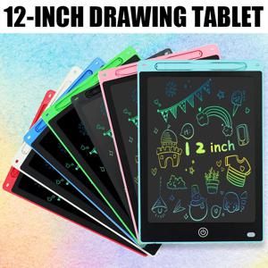 12 인치 태블릿 전자 필기 패드 쓰기 보드 그리기 태블릿 LCD 화면 쓰기 태블릿 어린이를위한 디지털 그래픽 장난감