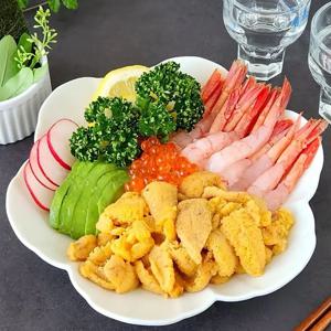 프리미엄 홈마카세 단새우 단새우회 감태 아마에비 성게알