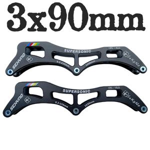 스피드 스케이트 프레임 블랙 3x90mm 135-150mm