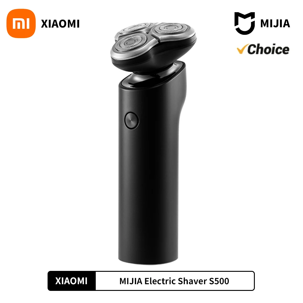 XIAOMI MIJIA S500 전기 면도기 건식 습식 면도 삼중 날 수염 다듬기 플로팅 헤드 남성 면도 전동 레이저 기계