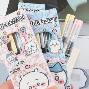 4 개/대 만화 Chiikawa Hachiware 볼펜 Kawaii Usagi 0.5Mm 검정 문구 펜 학교 사무 용품 소녀 선물