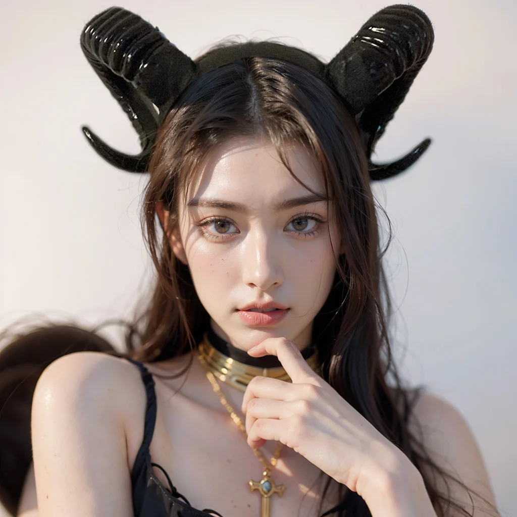 검은 악마 뿔 머리 장식 코스프레 모자, 고딕 동물 양 악마 뿔 머리띠, 할로윈 카니발 파티 코스튬 소품