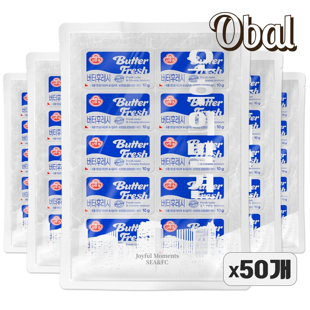 오발 / 버터후레쉬 50개 / 1회용 / 오뚜기